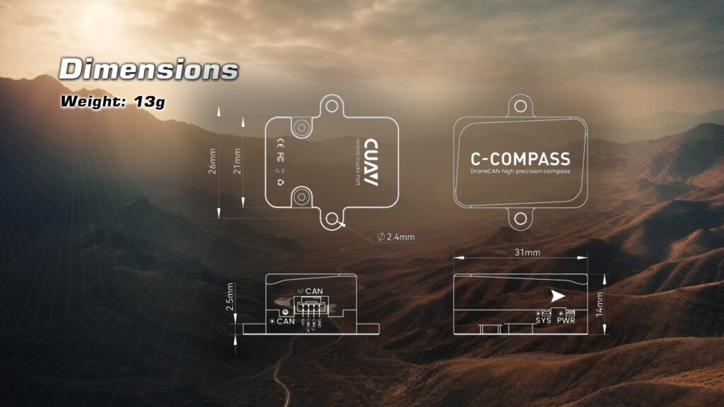 C compass. 7 - cuav c-compass rm3100 - motionew - 14