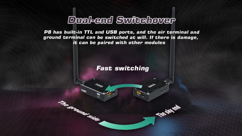 Cuav p8 dual-end switchover