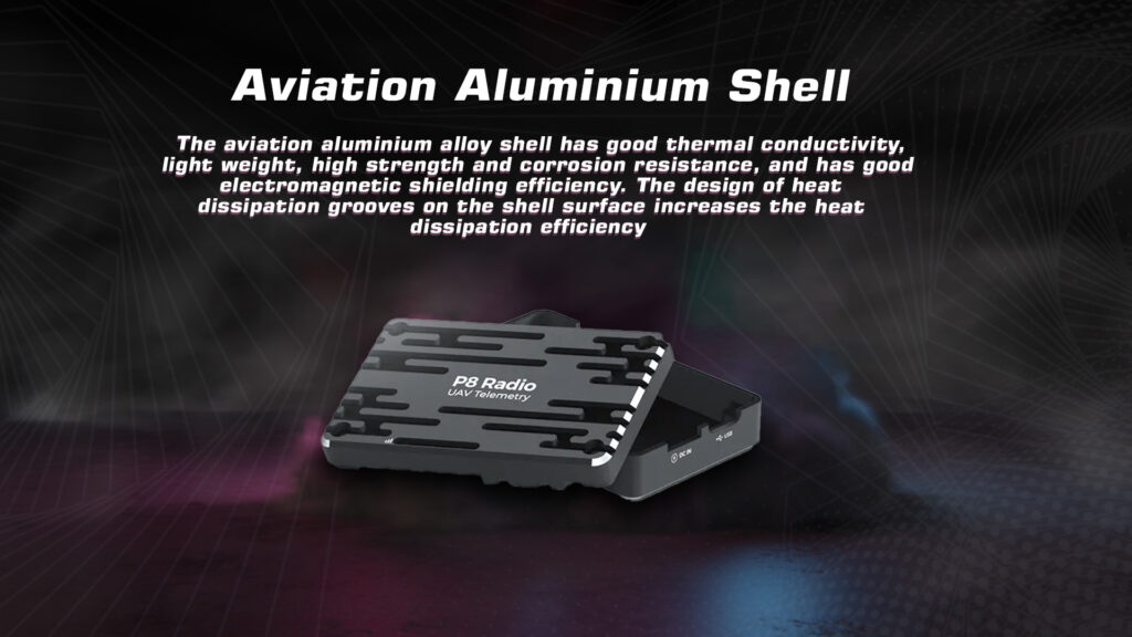 Aviation aluminium shell of cuav p8