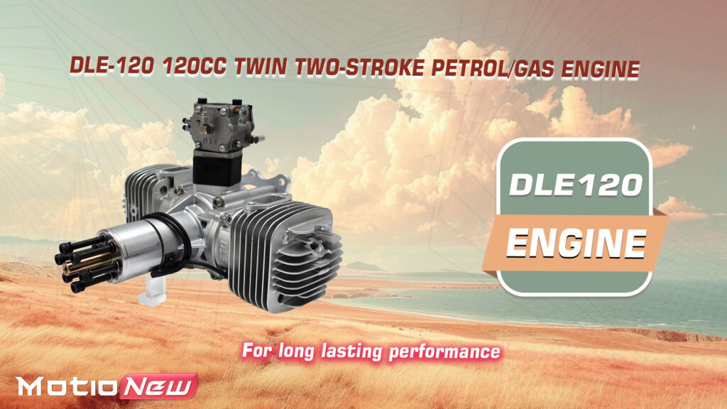 Dle 120 engine (120cc twin two-storke petrol/gas)