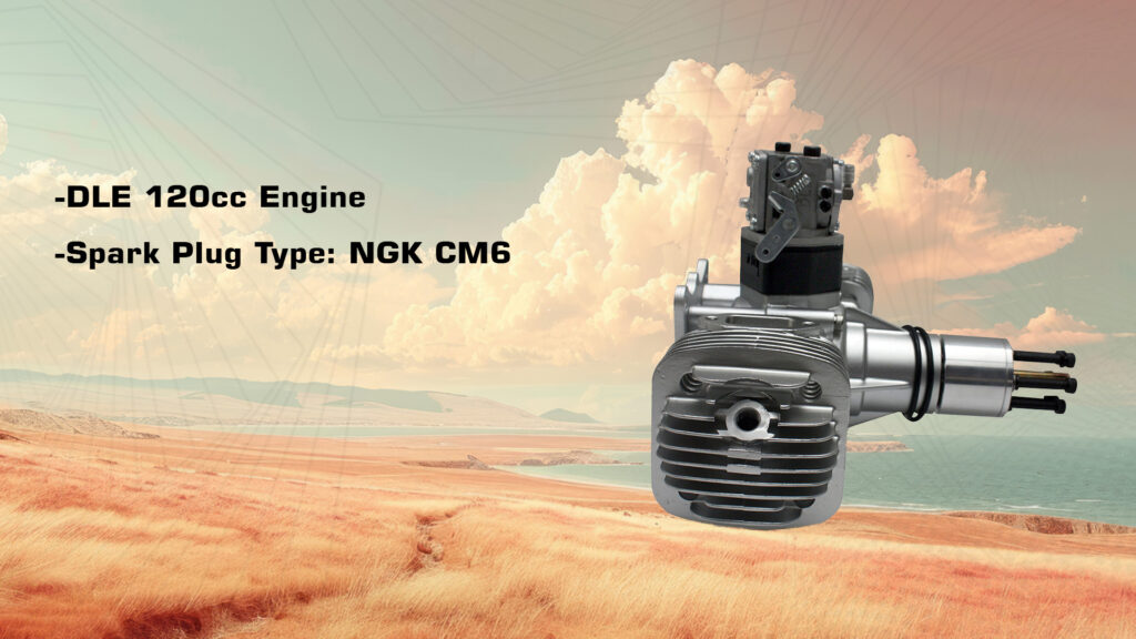 Dle 120cc engine and ngk cm6 spark plug type