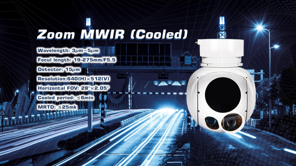 Specifications of eagle eye ms-3c mwir, swir, and nir sensors