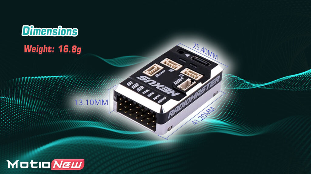 Radiomaster nexus dimensions and weight