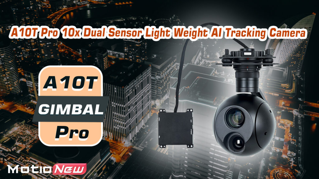 A10t pro 10x dual sensor light weight ai tracking gimbal camera