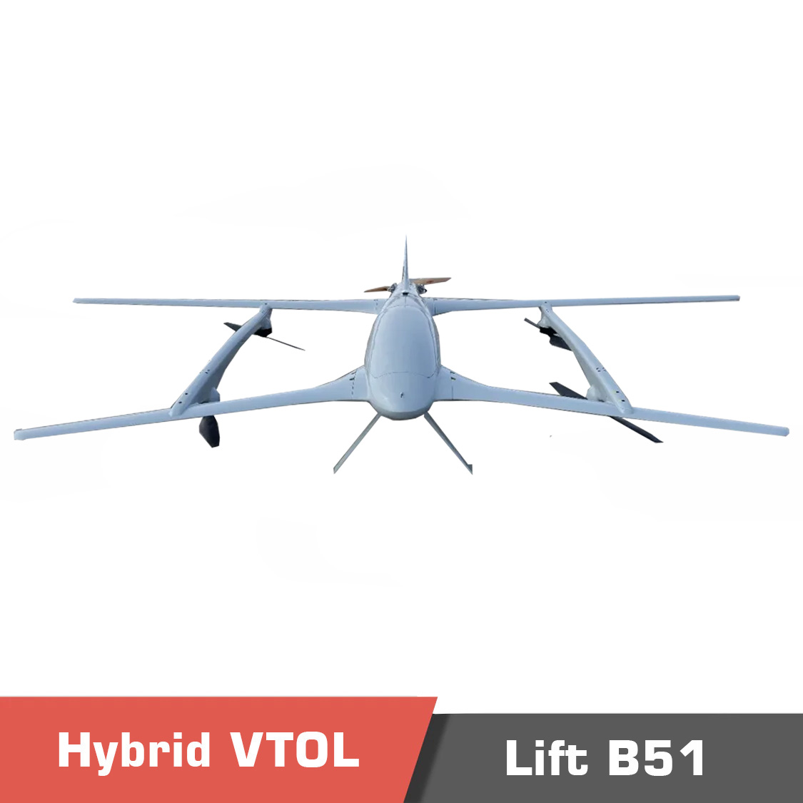 Lift VTOL B51, Hybrid Tandem Wing Heavy Lift, Long Endurance VTOL - MotioNew