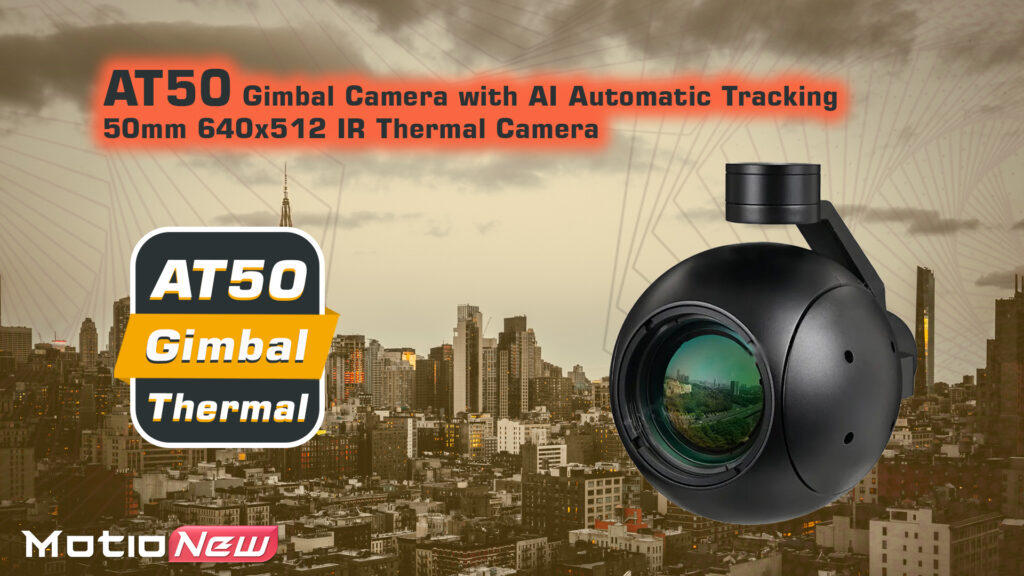 At50 gimbal camera with ai automatic tracking and ir thermal camera