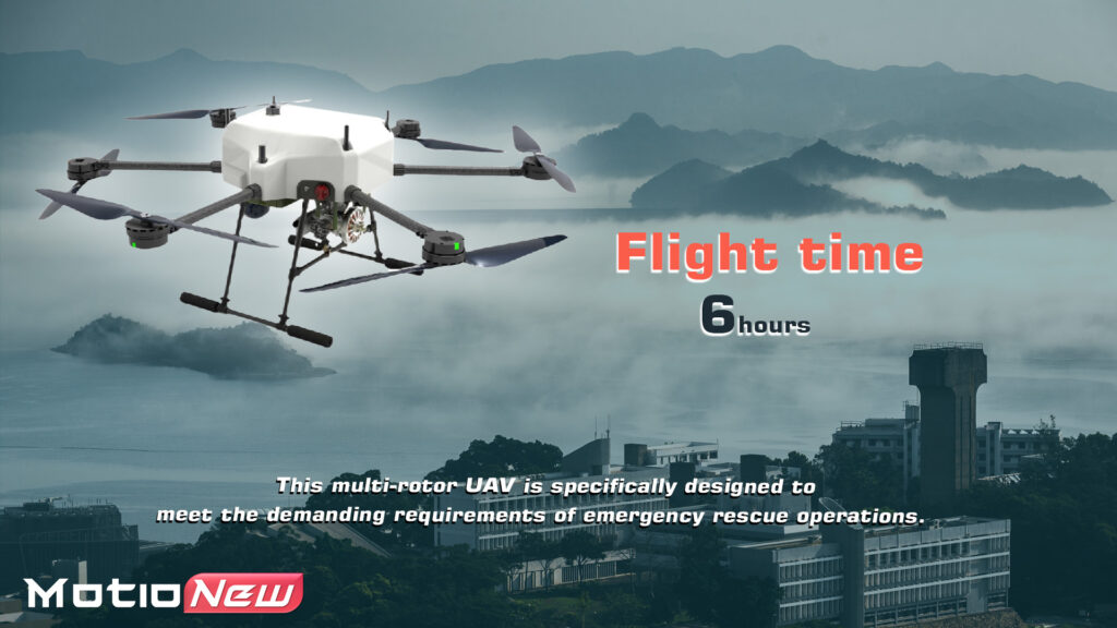 Em-006 hybrid drone flight time