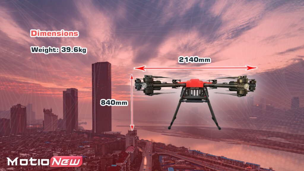 Mrh214 hexacopter dimensions