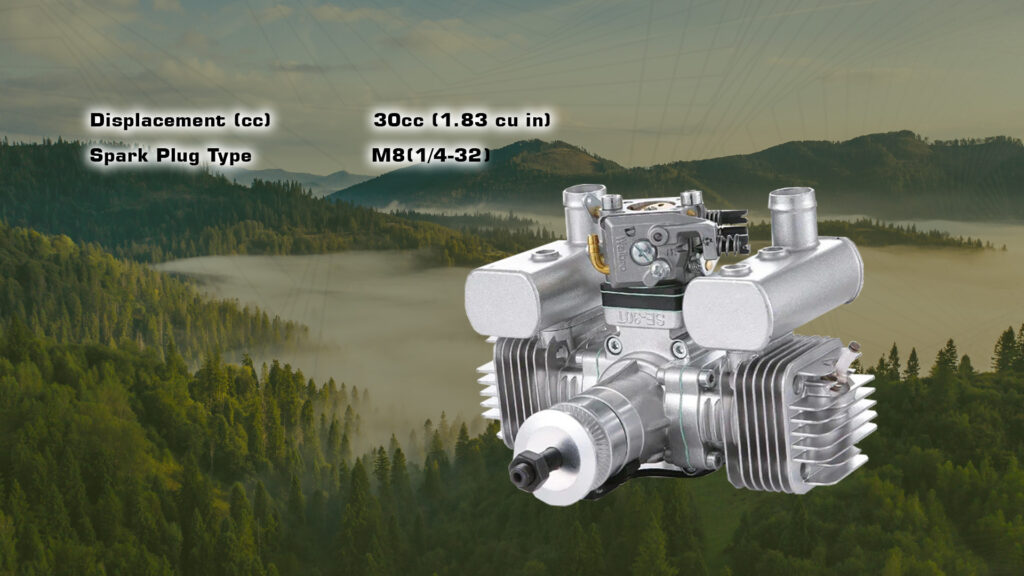 Specifications of rcgf stinger 30cc twin cylinder