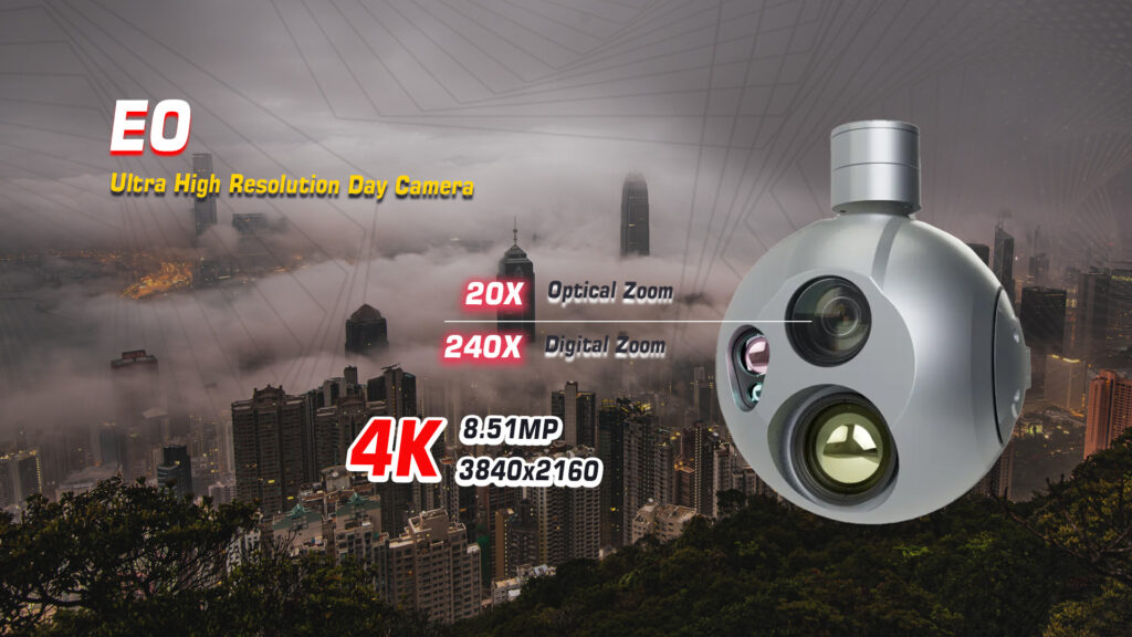 A20ktr gimbal camera eo (ultra high resolution day camera)