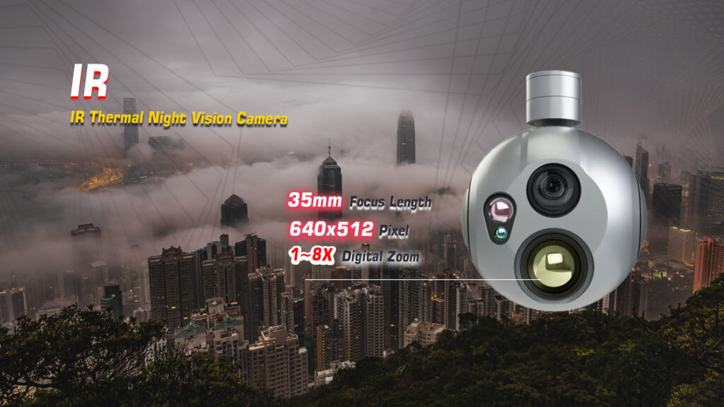 A20ktr gimbal camera ir( ir thermal night vision camera )