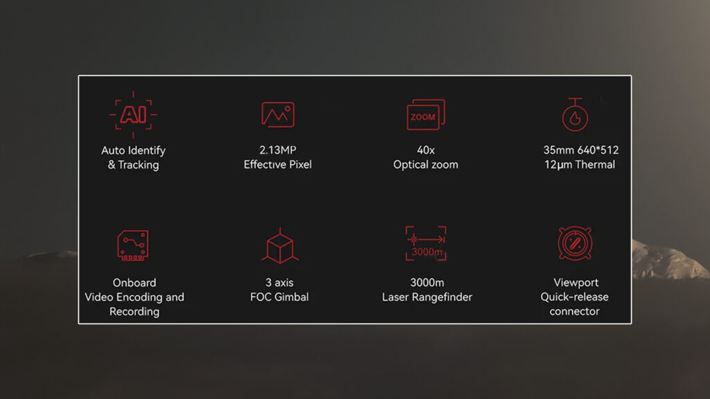 A40tr-35 gimbal specifications