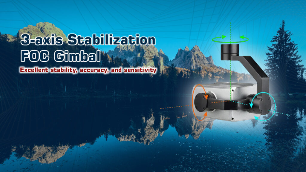 H30t plus gimbal 3-axis stabilization