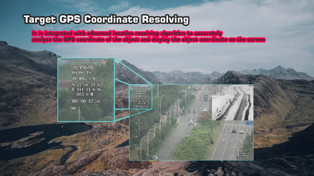 Target gps coordinate resolving of q20ktirm gimbal camera