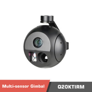 Q20KTIRM Gimbal Camera 4K 20X Optical Zoom EO/lR 3km Laser Rangefinder Triple Sensors Al Object Tracking