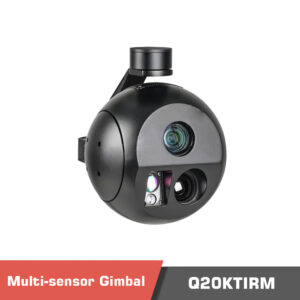 Q20KTIRM Gimbal Camera 4K 20X Optical Zoom EO/lR 3km Laser Rangefinder Triple Sensors Al Object Tracking