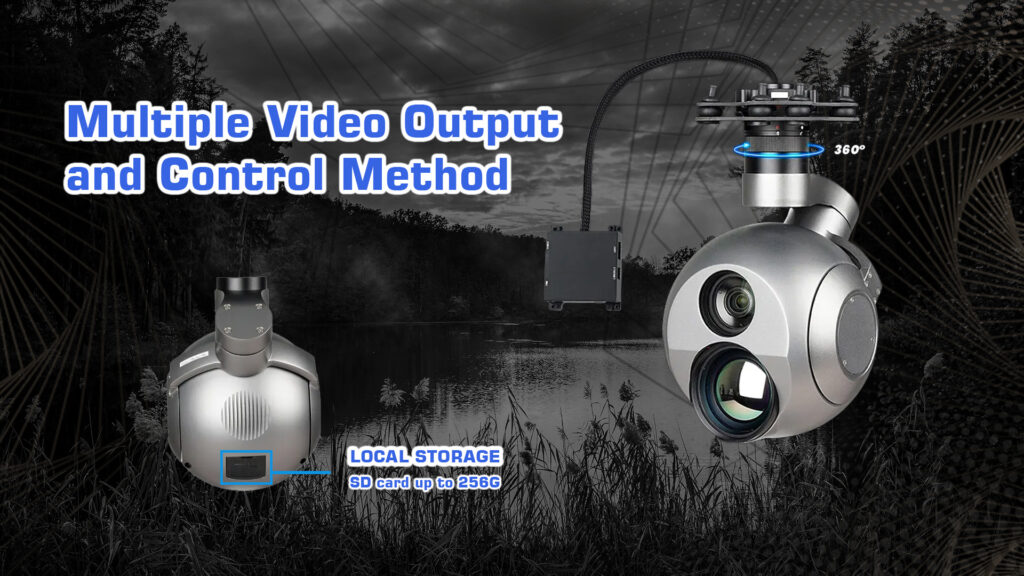 Multiple video output and control method of q30tir pro