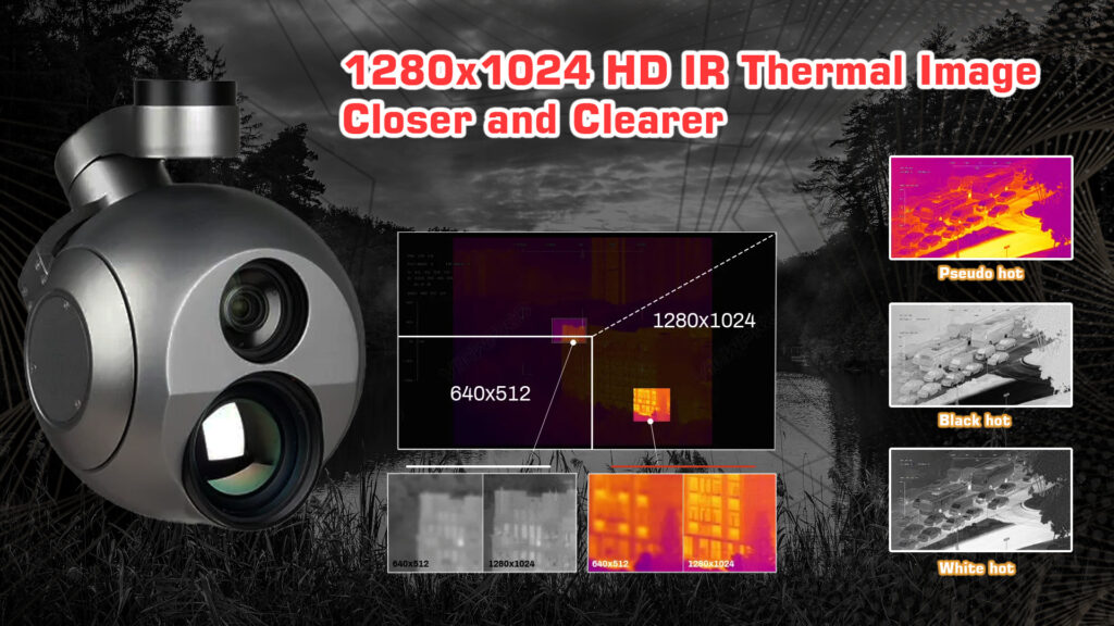 Q30tir pro 1280x1024 hd ir thermal image closer and clearer