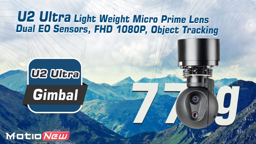 U2 ultra light weight micro prime lensdual eo sensors fhd 1080p object tracking gimbal camera