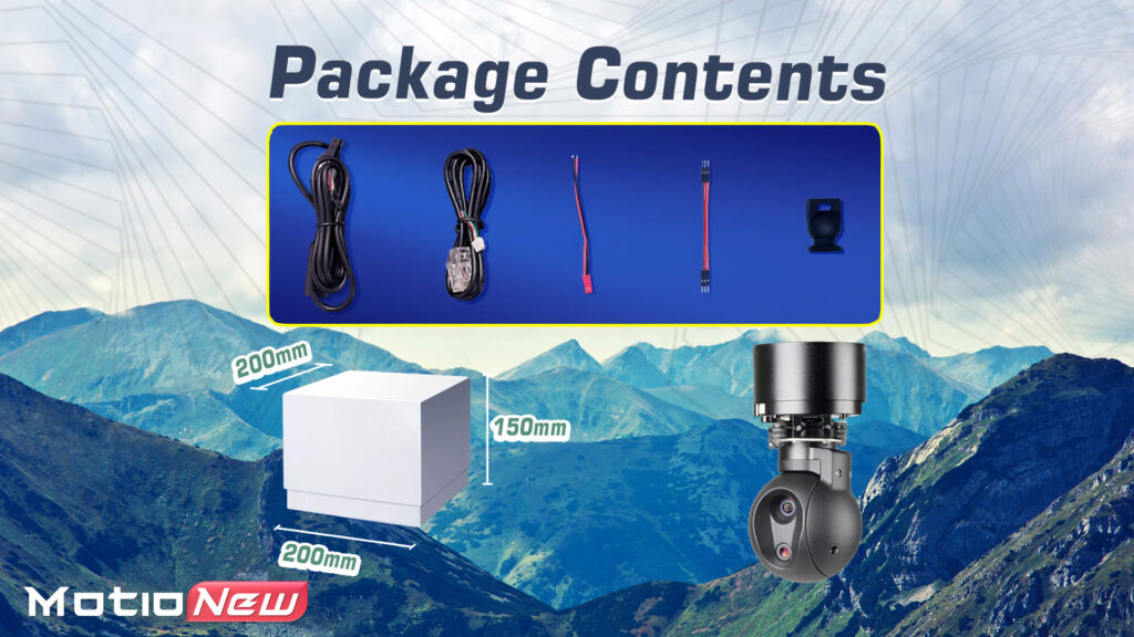 Package contents of u2 ultra gimbal camera