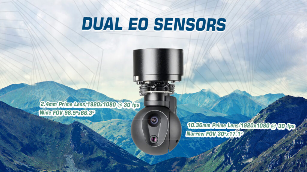 U2 ultra gimbal camera dual eo sensors