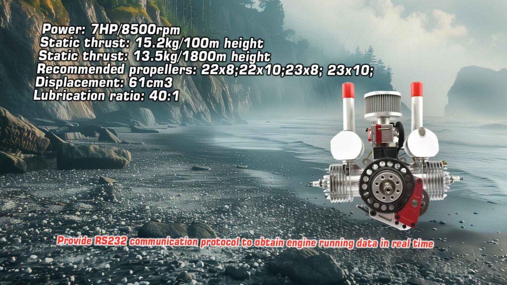 1dle60 efi with starter alternator. 4. 1 - dle 60 efi engine with starter and alternator / generator - motionew - 9