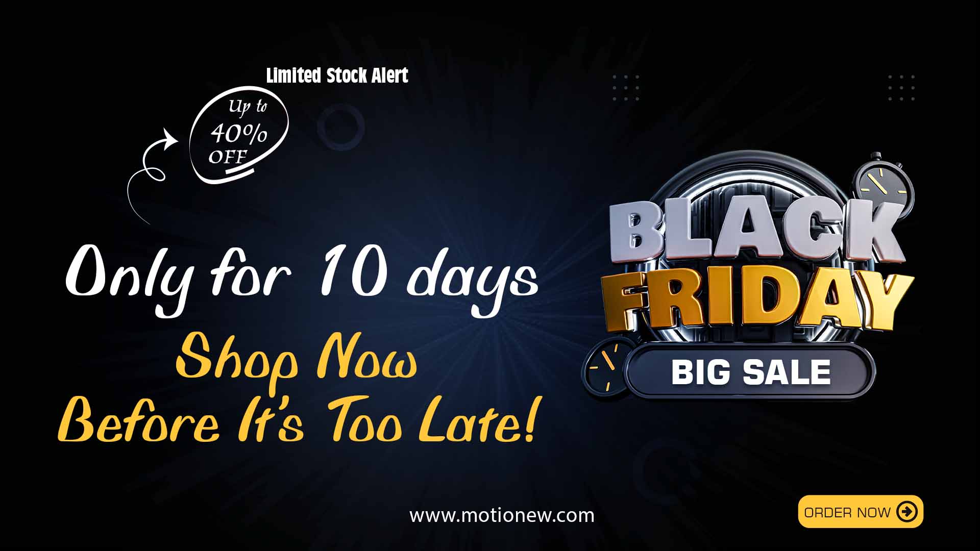 Black friday sales 2024: shop exclusive deals at motionew!