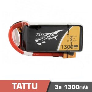 Battery Lipo 3S 1300mAh 75C Tattu