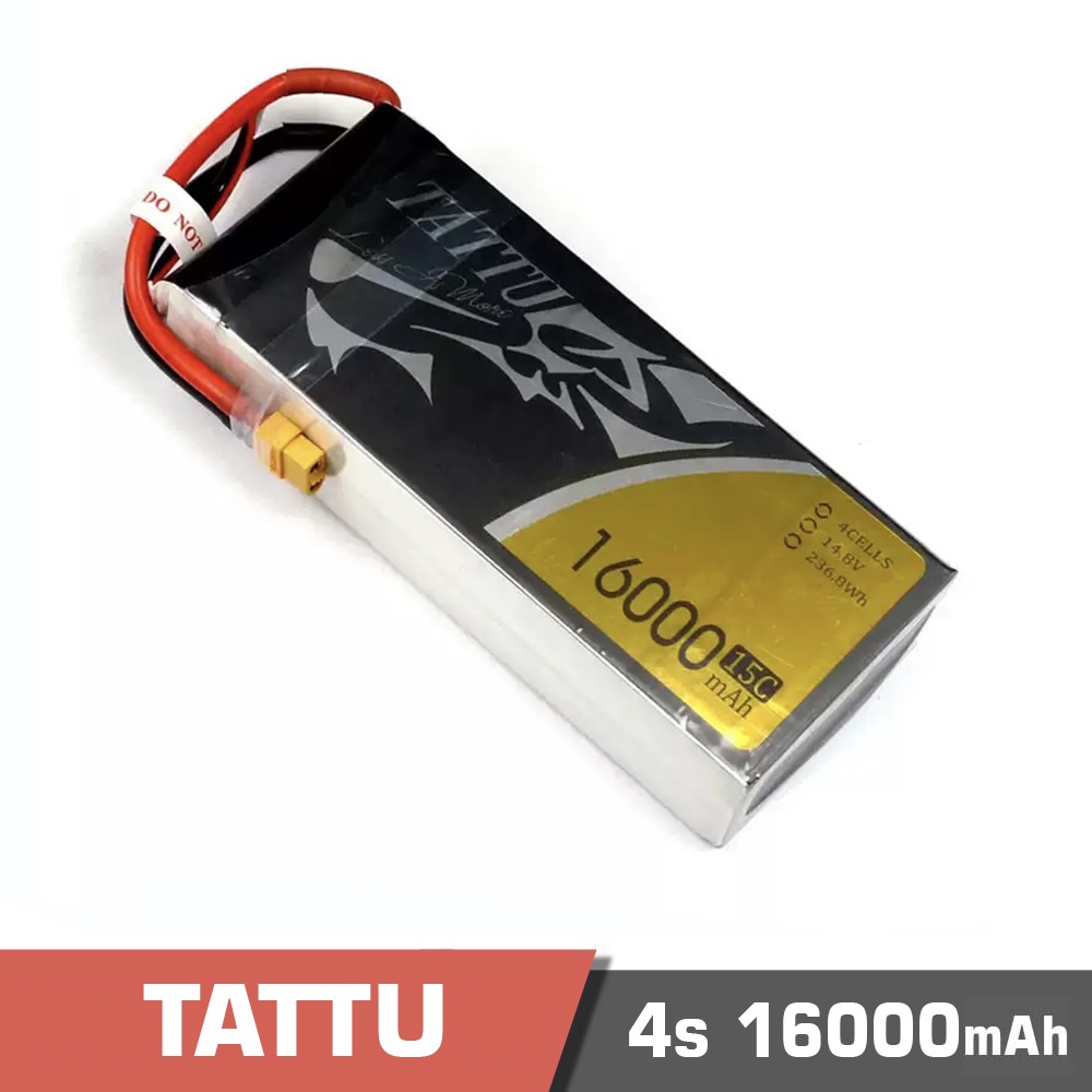 160004s 15c - battery lipo 4s 16000mah 15c tattu - motionew - 3