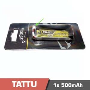 Battery Lipo 1s 500mAh 95C Tattu PH2.0