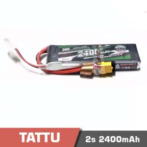 Battery Lipo 2s 2400mAh 30C Tattu