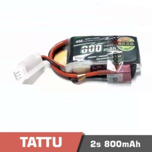 Battery Lipo 2s 800mAh 45C Tattu