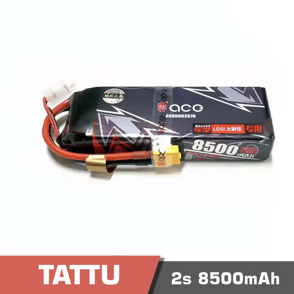 2s 8500 70c - battery lipo 4s 8500mah 70c tattu trx - motionew - 1