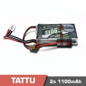 Battery Lipo 2s 1100mAh 1C Tattu JST connector