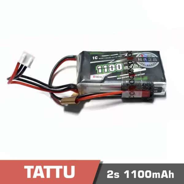 2s 1100 1c - battery lipo 2s 1100mah 1c tattu jst connector - motionew - 3