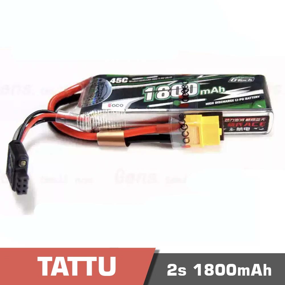 2s 1800 - battery lipo 2s 1800mah 50c tattu g-tech smart - motionew - 1