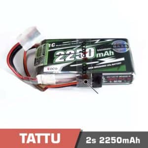 Battery Lipo 2s 2250mAh 1C Tattu for Futaba 14SG RC Remote Control