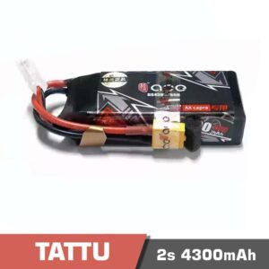 Battery Lipo 2s 4300mAh 50C Tattu