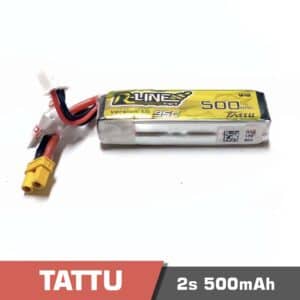 Battery Lipo 2s 500mAh 95C Tattu R-Line