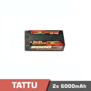 Battery Lipo 2s 6000mAh 130C Tattu Redline short version