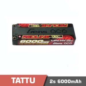 Battery Lipo 2s 6000mAh 130C Tattu Redline long version