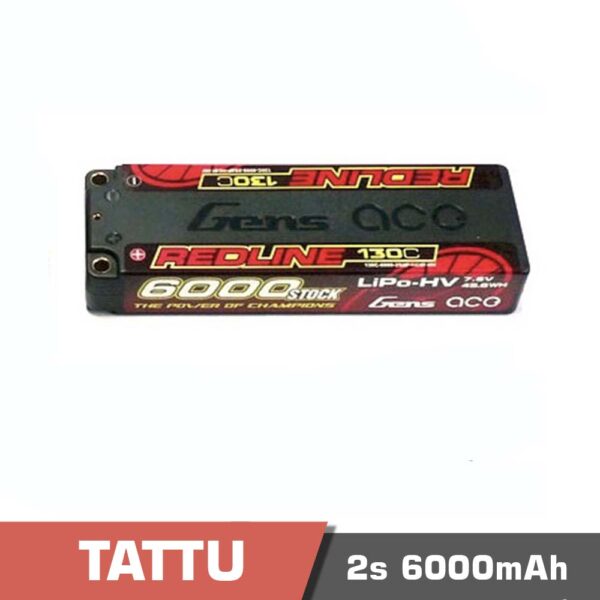 2s 6000b long redline 130c - battery lipo 2s 6000mah 130c tattu redline long version - motionew - 3