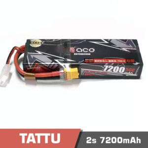 Battery Lipo 2s 7200mAh 50C Tattu Hard Case