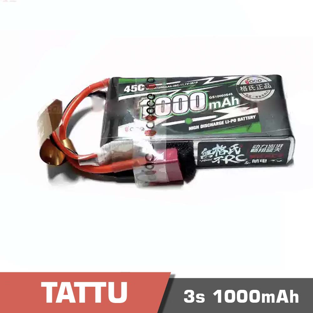 3s 1000 45c tplug - battery lipo 2s 1000mah 45c tattu - motionew - 2