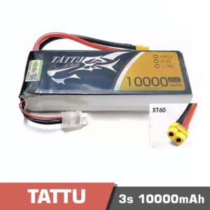 Battery Lipo 3S 10000mAh 25C Tattu