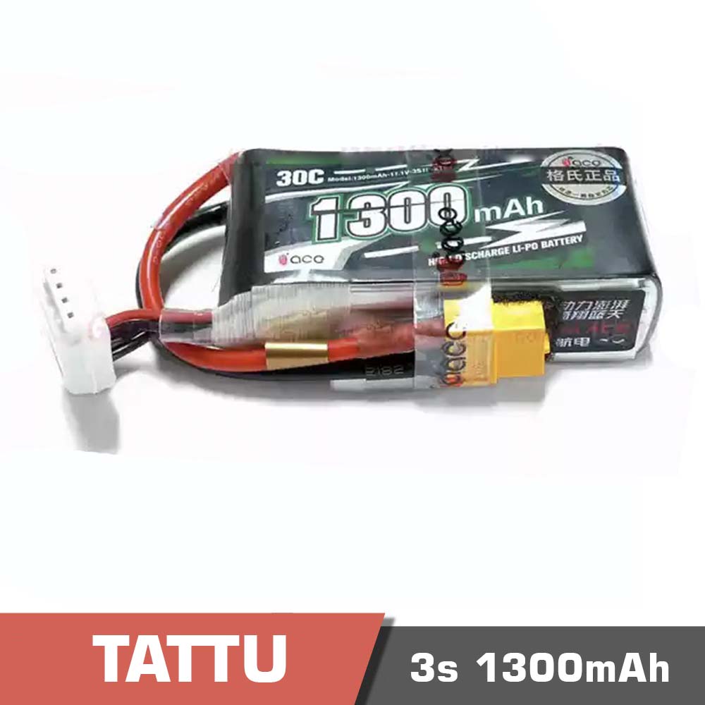 3s 1300 30c - battery lipo 2s 1300mah 30c tattu - motionew - 2