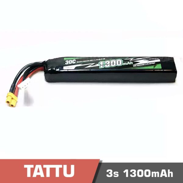 3s 1300 - battery lipo 3s 1300mah 30c tattu - motionew - 3