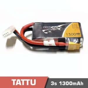 Battery Lipo 3S 1300mAh 75C Tattu