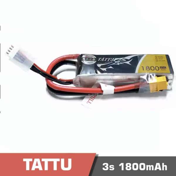 3s 1800 45c - battery lipo 3s 1800mah 45c tattu for fpv drone - motionew - 3