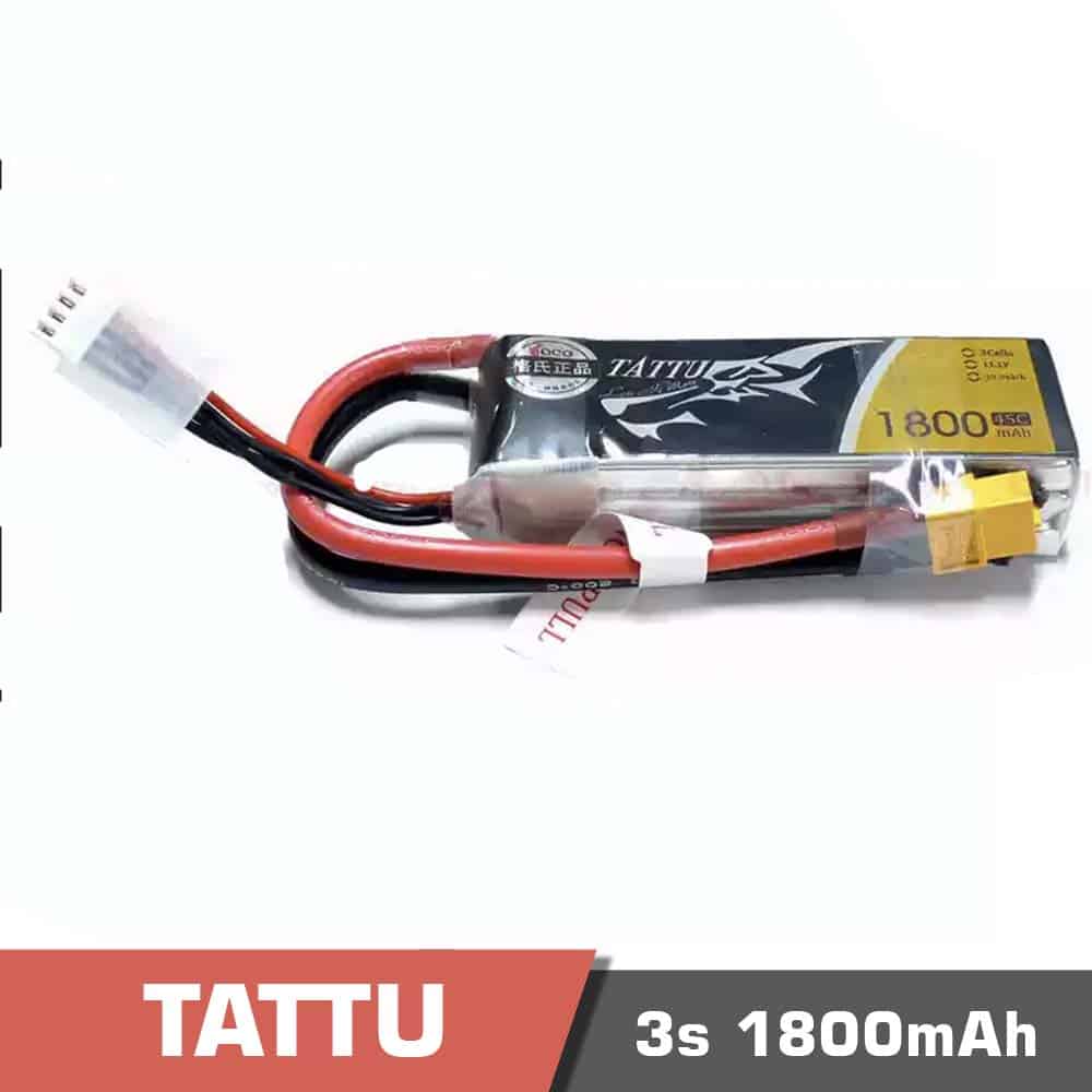 3s 1800 45c - battery lipo 4s 1550mah 75c tattu for fpv drone - motionew - 2